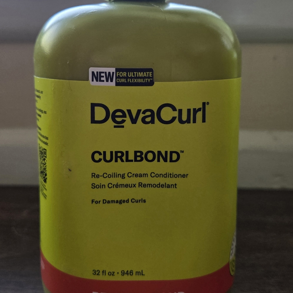 DevaCurl CurlBond Re-Coiling Cream Conditioner Curl Enhancing Repair 32 oz